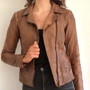 Fayette Vegan Leather Jacket By Cartonnier